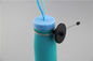La seguridad de la botella de agua marca el palmo negro de la larga vida con etiqueta del material plástico del ABS del color proveedor